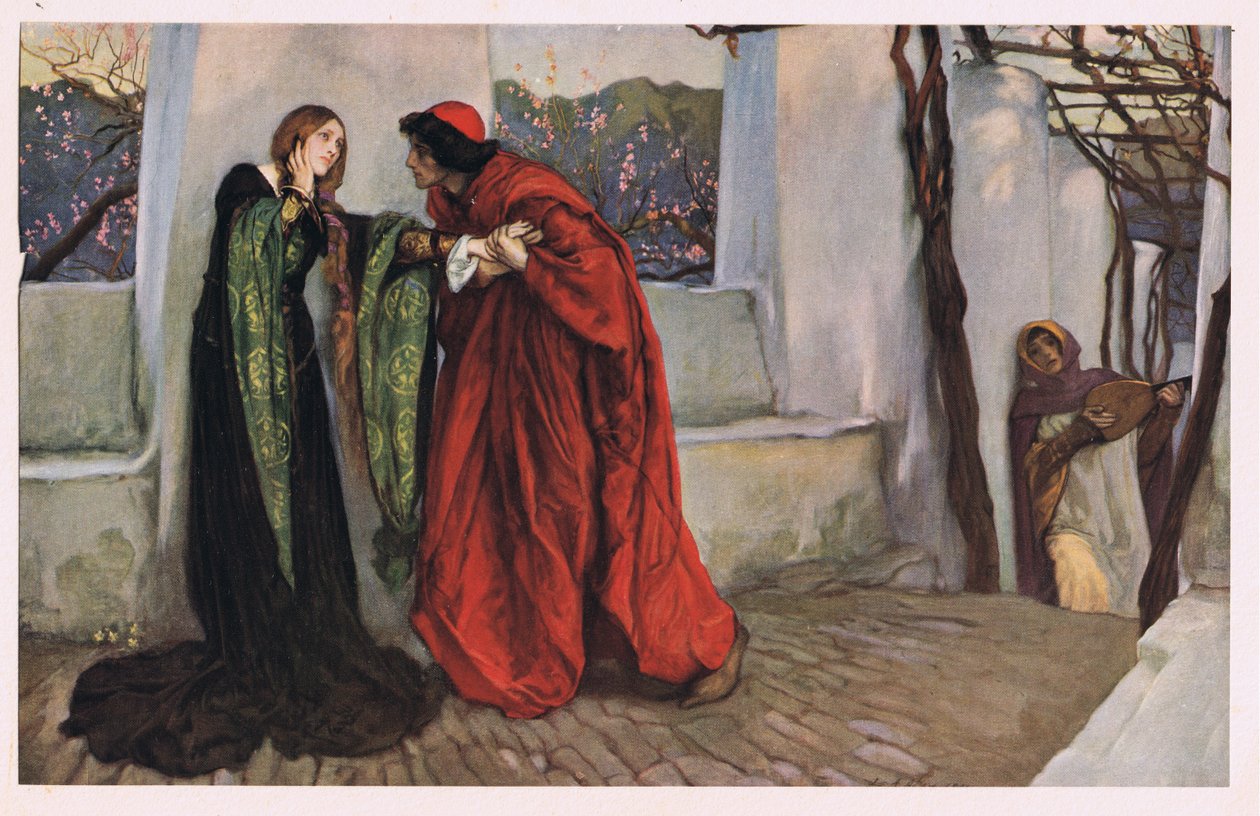 „Ó, paní moje, kde se touláš“ z „Twelfth Night“ od Williama Shakespeara od Edwin Austin Abbey