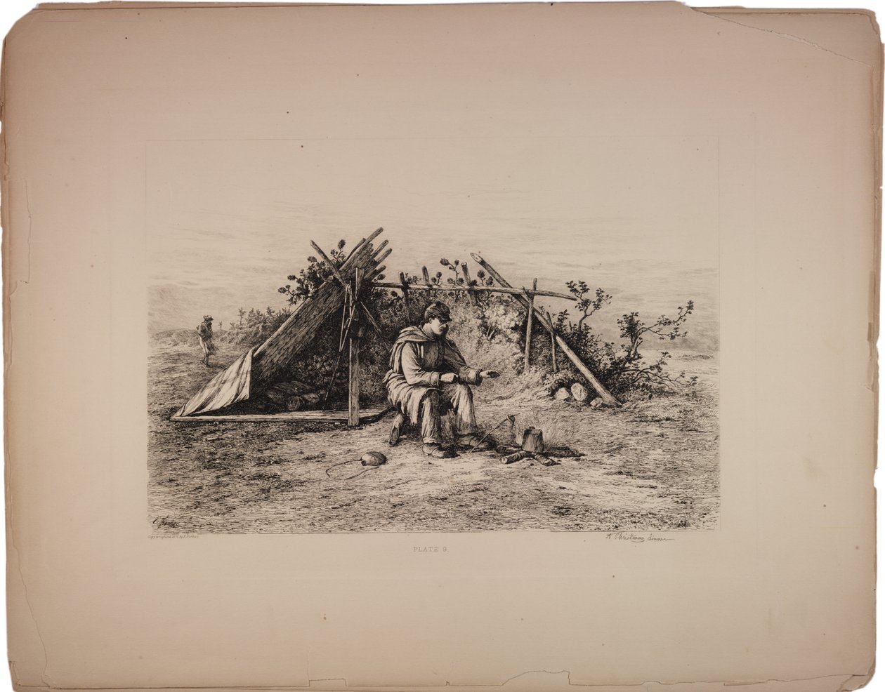 Vánoční večeře, 1876 od Edwin Austin Forbes