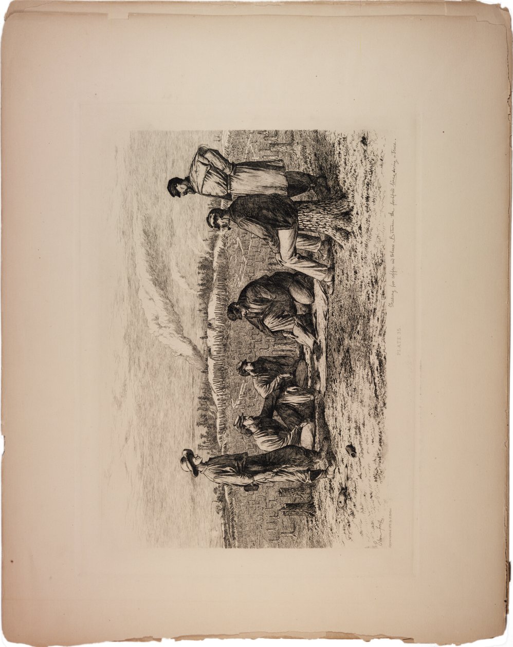 Provoz mezi linkami, 1876 od Edwin Austin Forbes