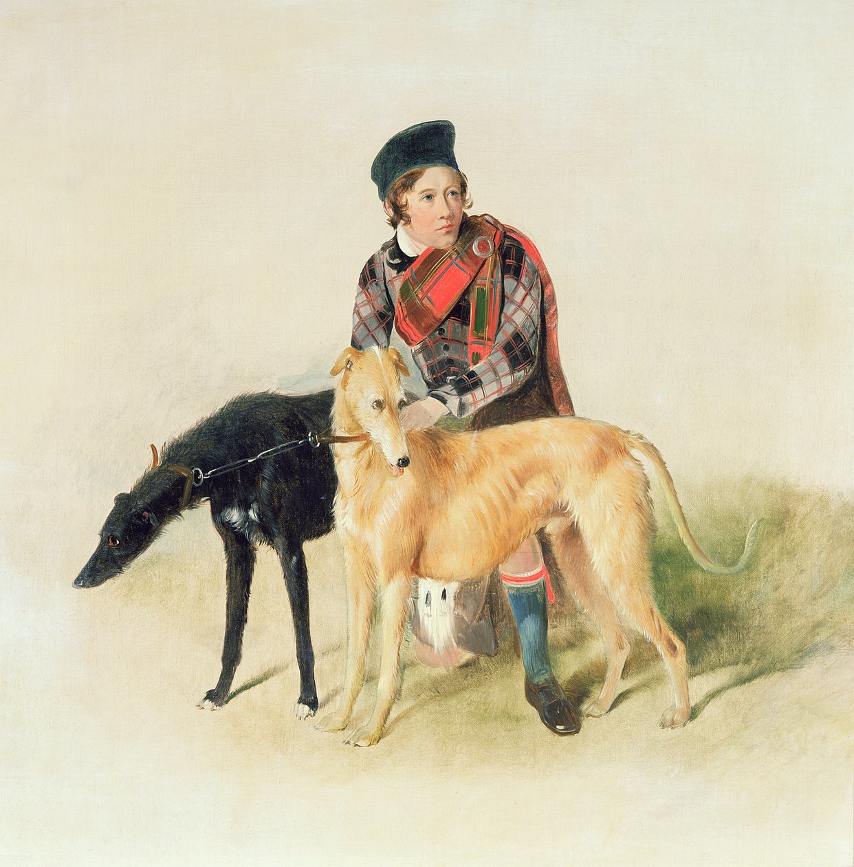 Ghillie a dva deerhoundi od Edwin Landseer