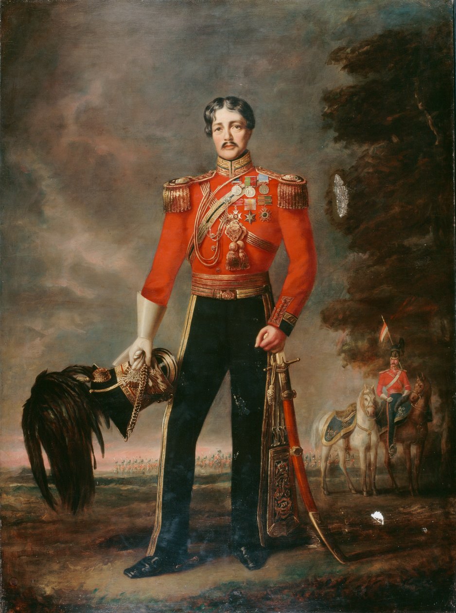 Podplukovník George James Mouat MacDowell, 16. pluk lehkých dragounů, kolem roku 1848 od Edwin Longsden Long
