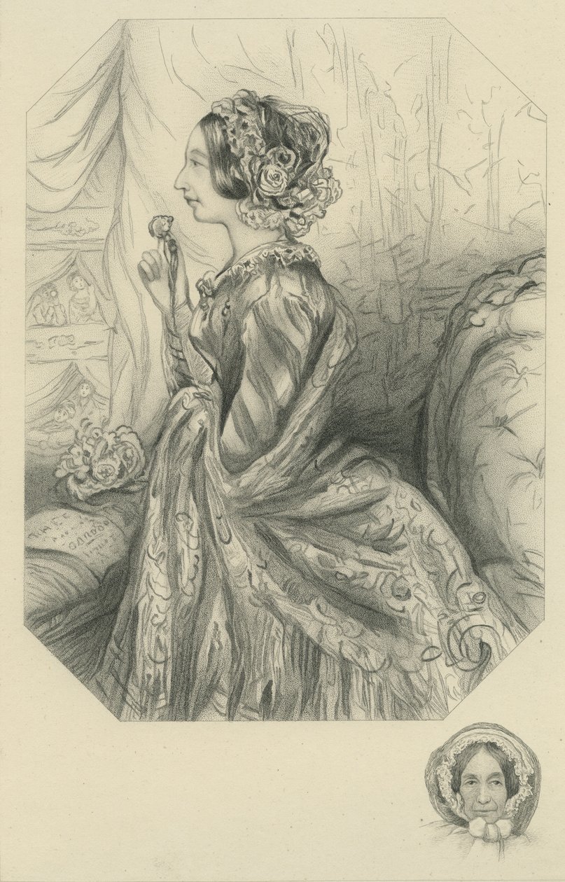 Paní John Dickens - matka Charlese Dickense od Edwin Roffe