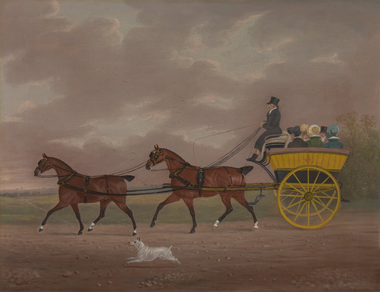 Gentleman řídící tandem k žertujícímu autu od Edwin W. Cooper