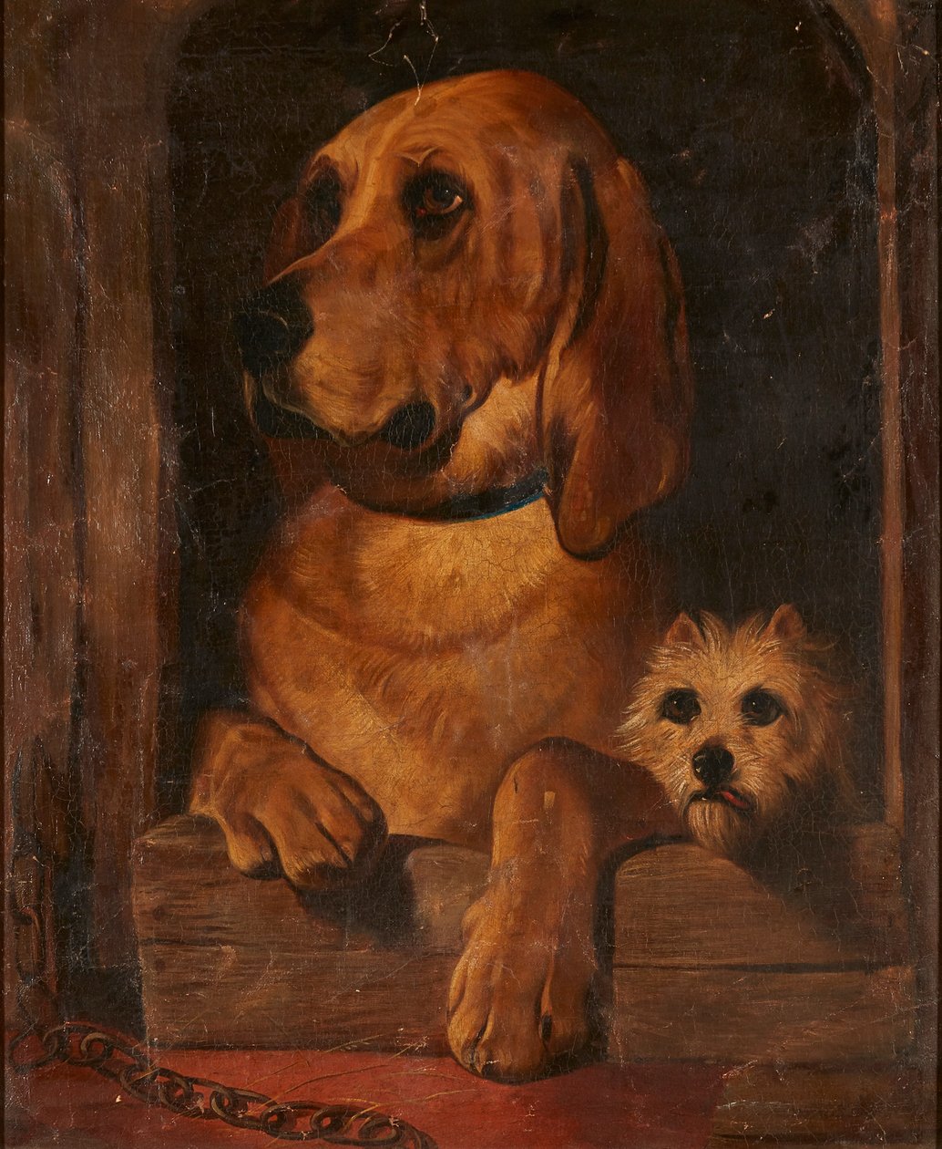 Důstojnost a drzost (olej na plátně) od Edwin (after) Landseer