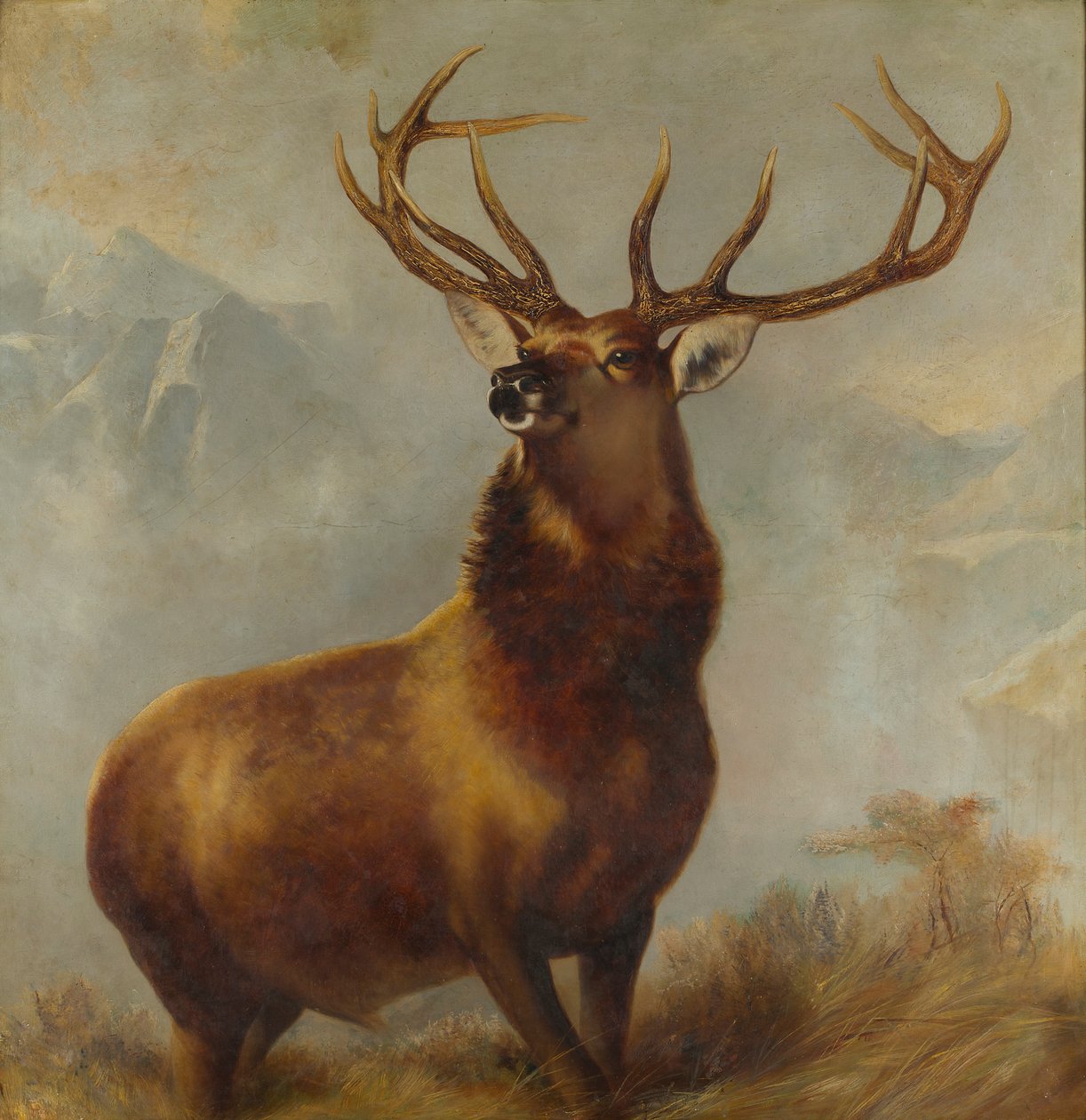 Monarch Glen (olej na plátně) od Edwin (after) Landseer