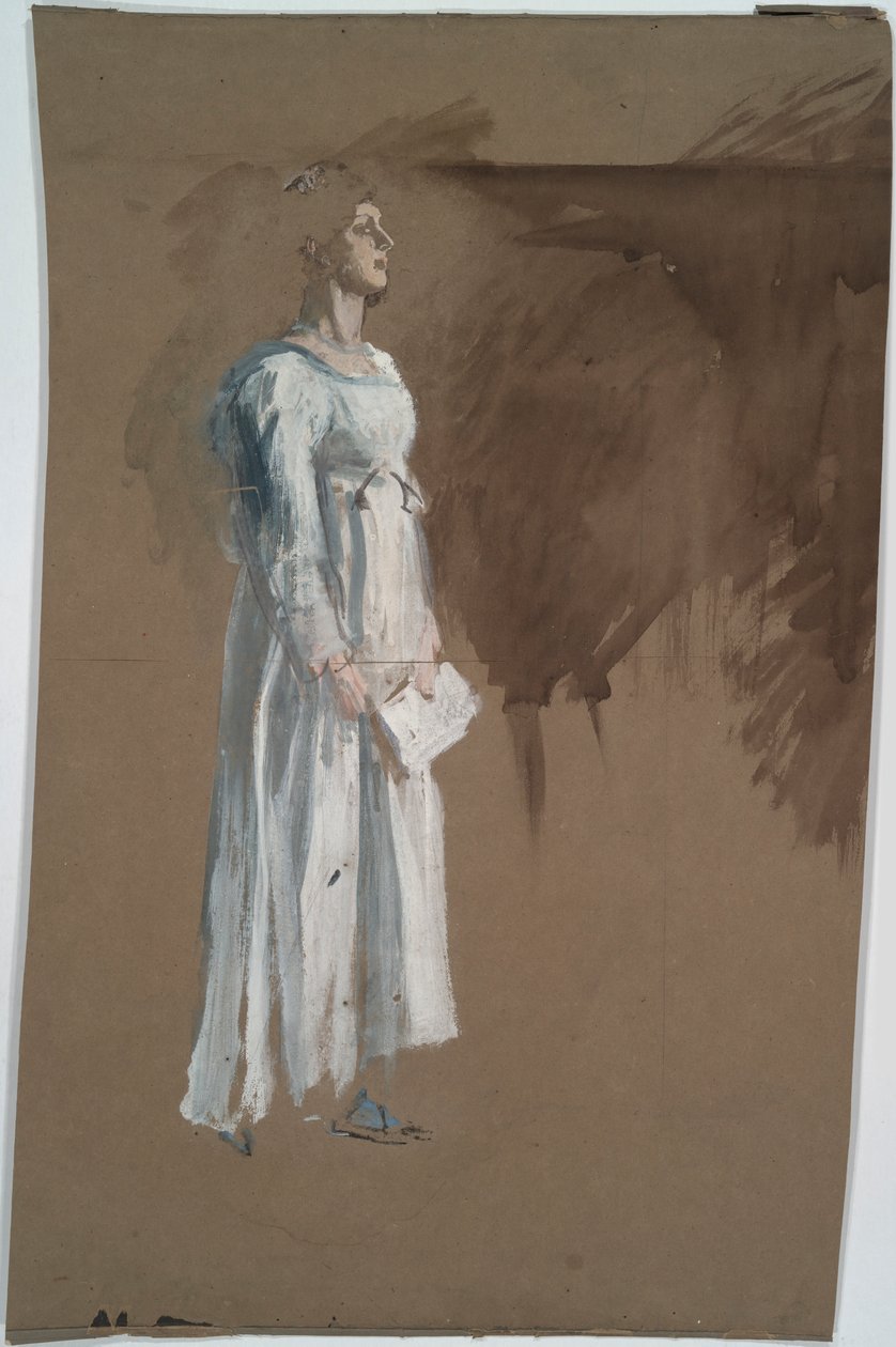 Postava v klasických šatech. od Edwin Austin Abbey