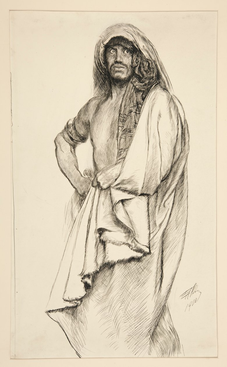 Aaron, od Titus Andronicus od Edwin Austin Abbey