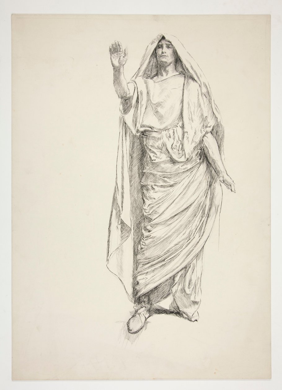 Anthony (předběžná kresba pro .3138) - Julius Caesar od Edwin Austin Abbey