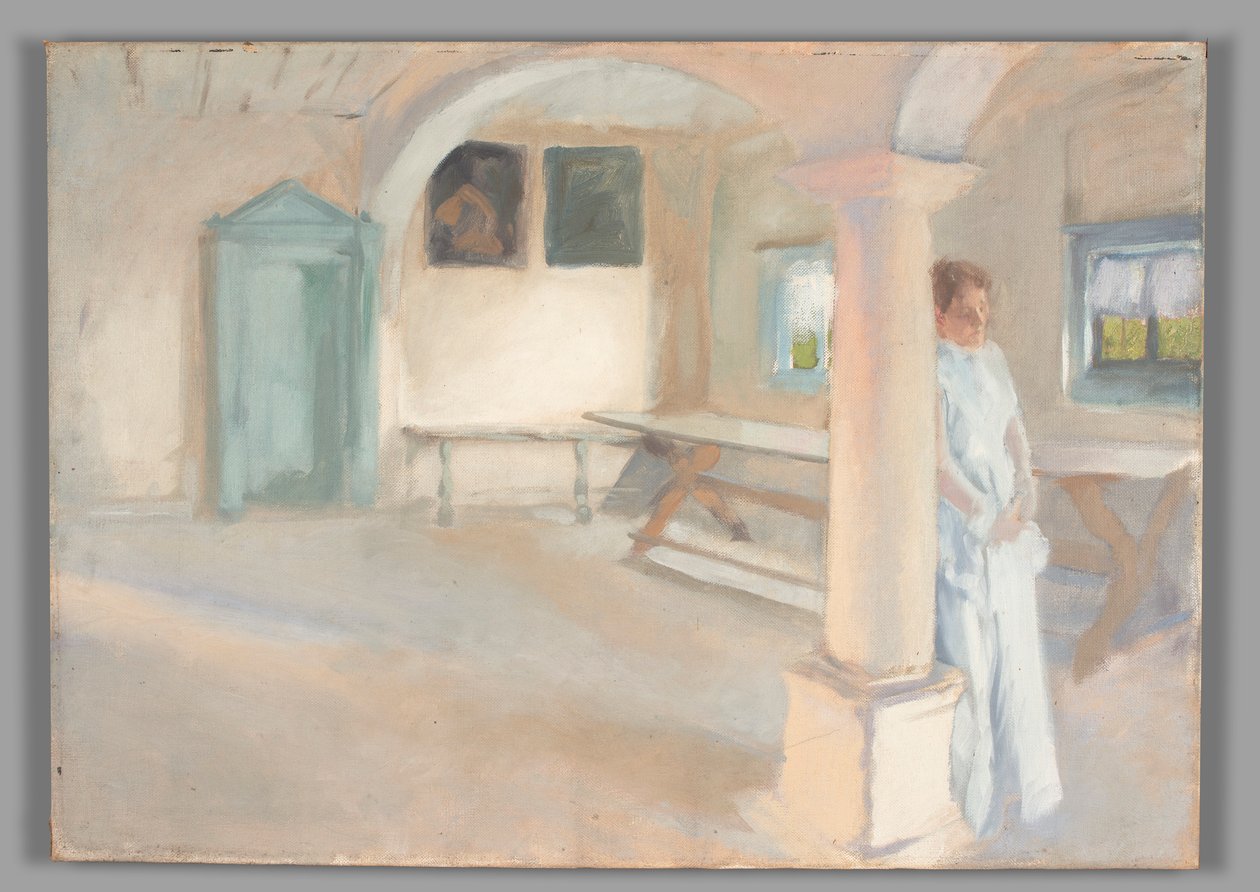 Kompoziční studie, pro pozornost od Edwin Austin Abbey