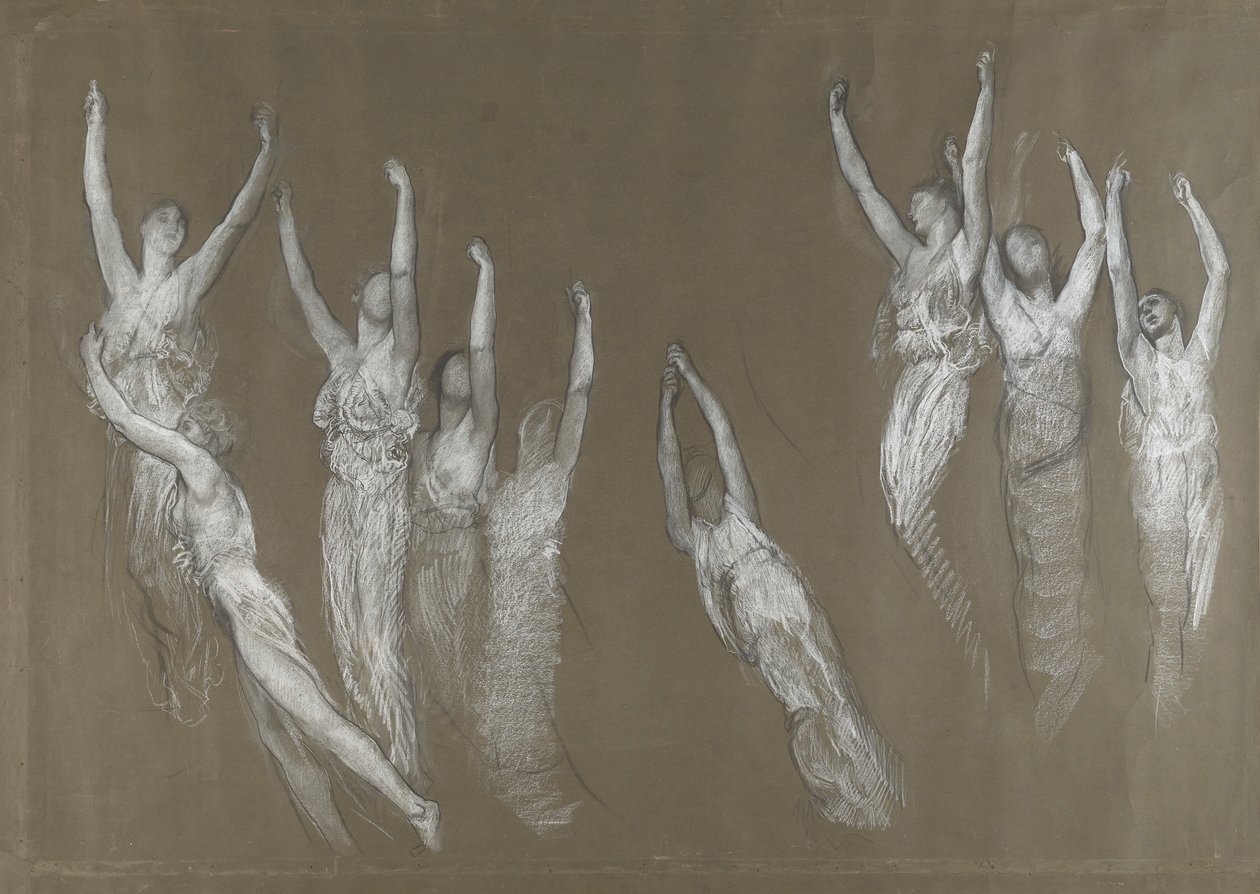 Kompoziční studie pro od Edwin Austin Abbey