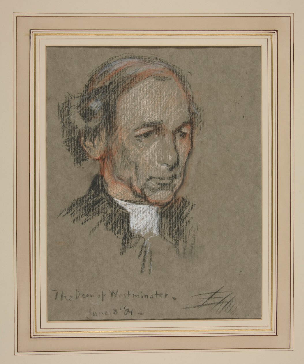 Portrét korunovace Edwarda VII: Joseph Armitage Robinson, Canon od Edwin Austin Abbey