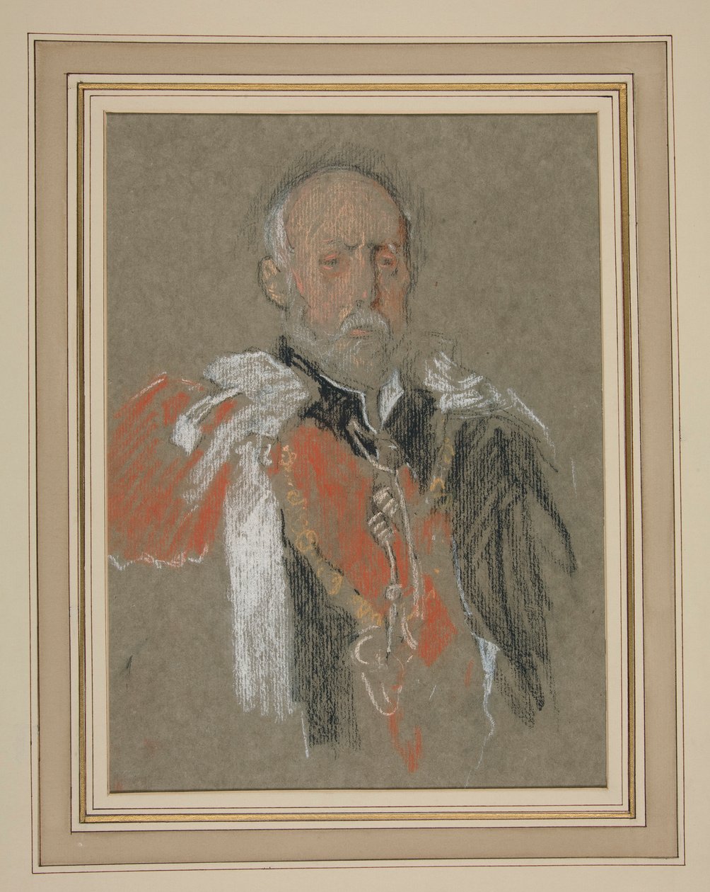 Korunovace Edwarda VII Portrét: Princ Christian ze Šlesvicka-Holštýnska od Edwin Austin Abbey