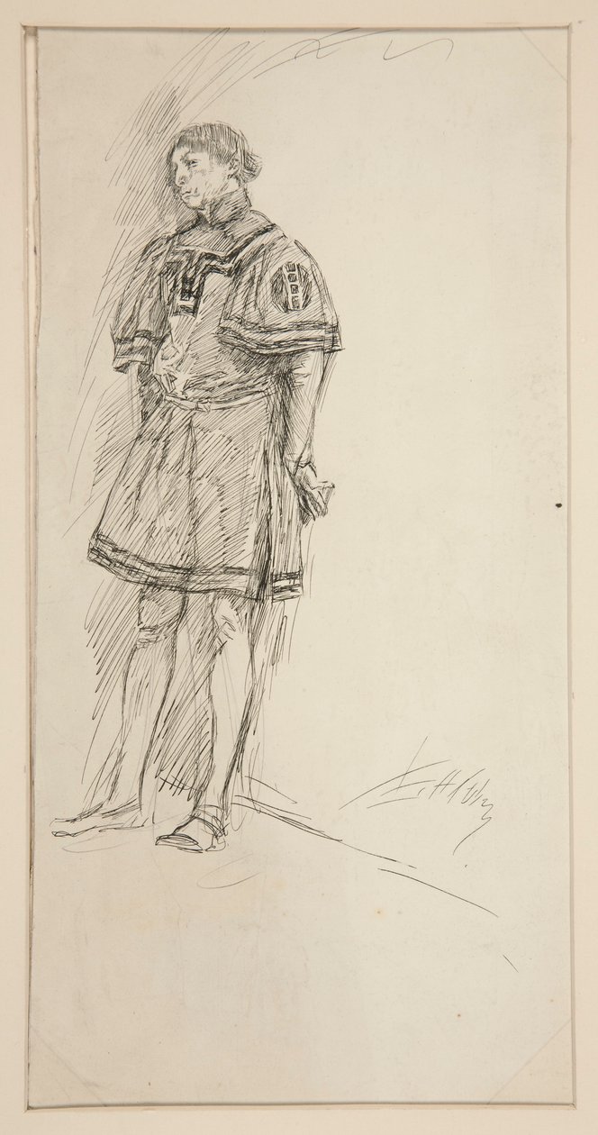 Studie kostýmů pro dva pány z Verony (?) od Edwin Austin Abbey