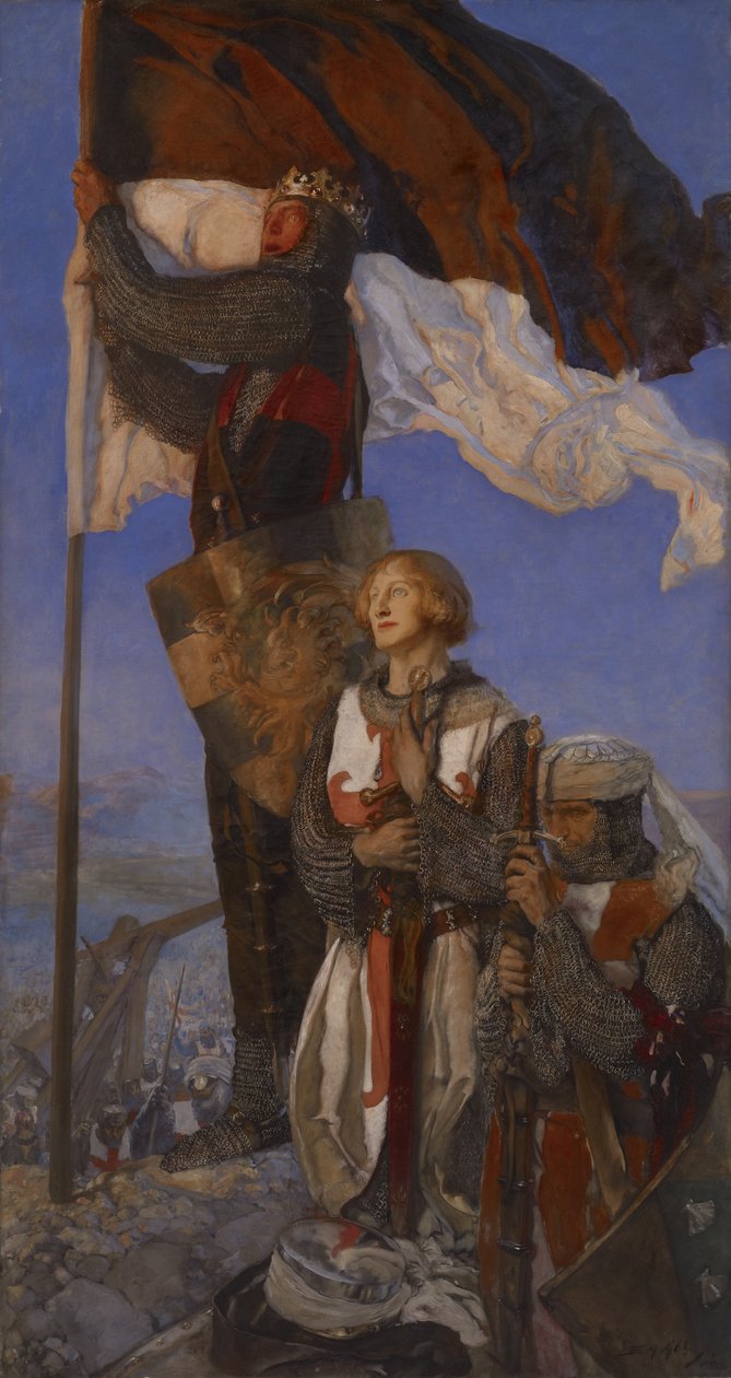 Crusaders Sighting Jerusalem, 1901 od Edwin Austin Abbey