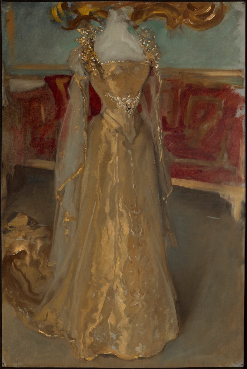 Studie soukenictví královny Alexandry od Edwin Austin Abbey