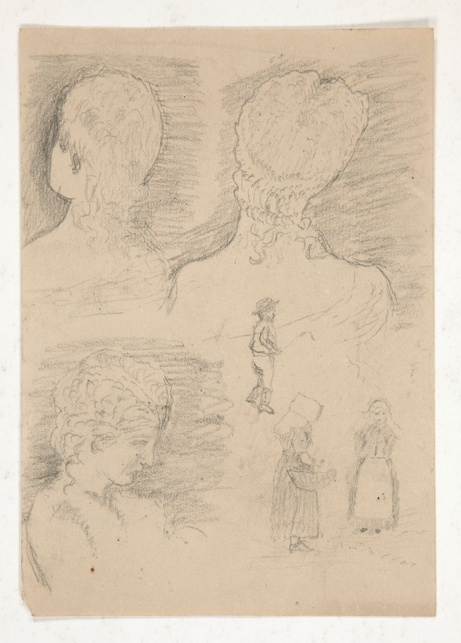 Kresba sochy busty od Edwin Austin Abbey