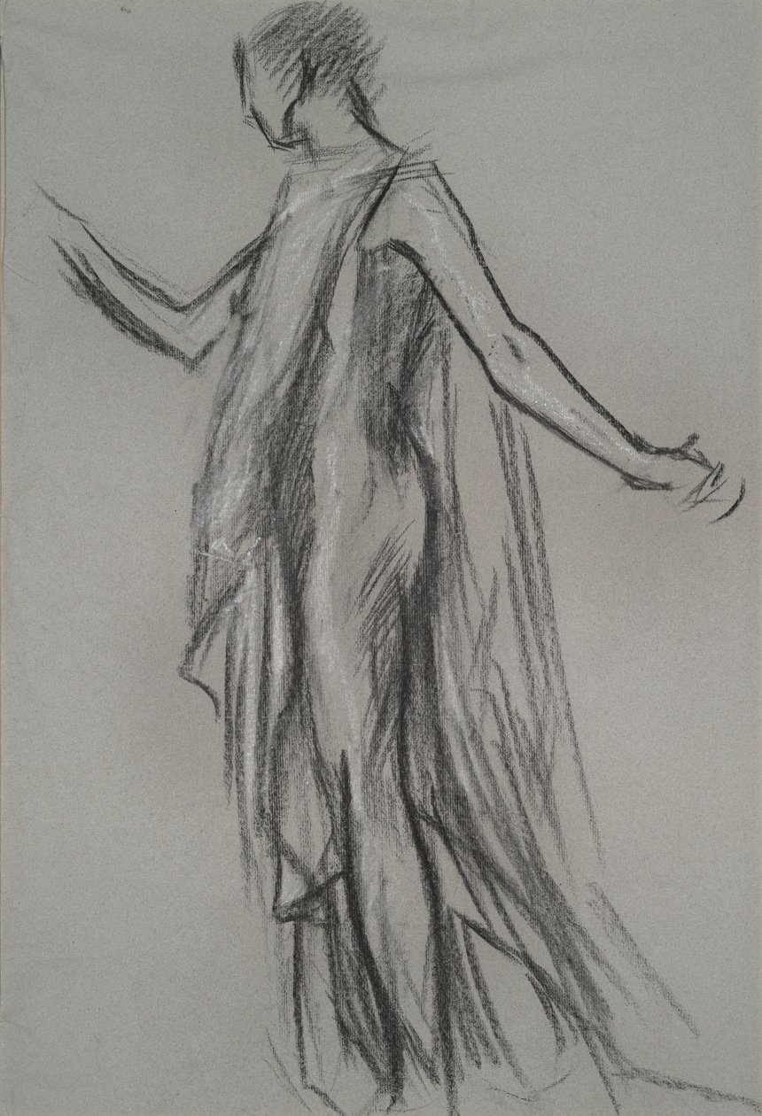 Raná figurální studie pro od Edwin Austin Abbey