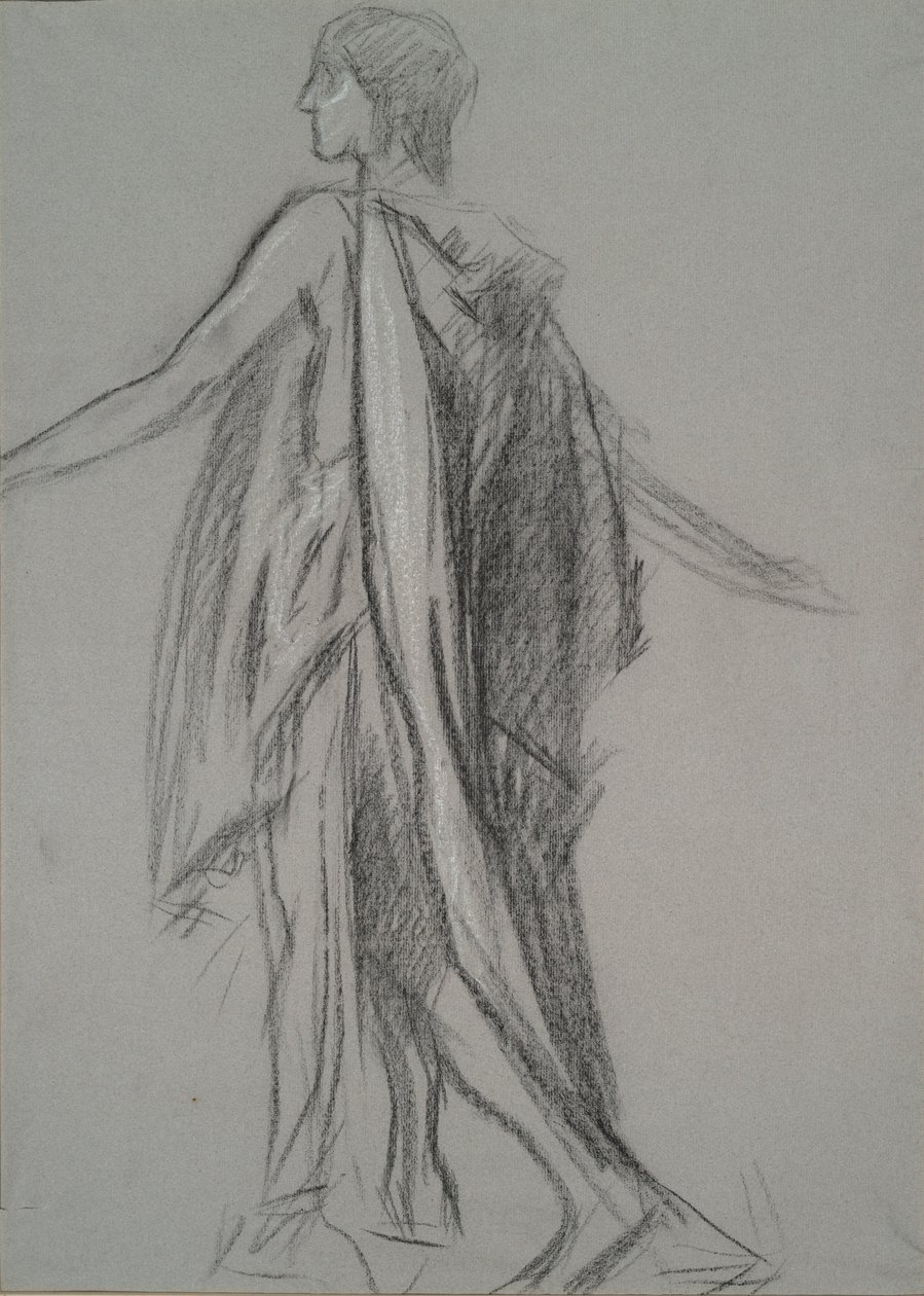 Raná figurální studie pro od Edwin Austin Abbey