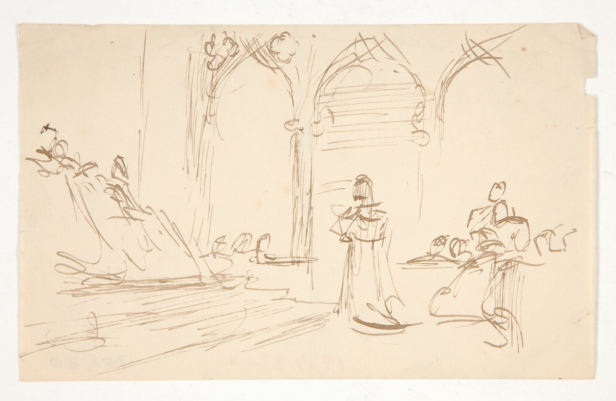 Rané studium pro od Edwin Austin Abbey