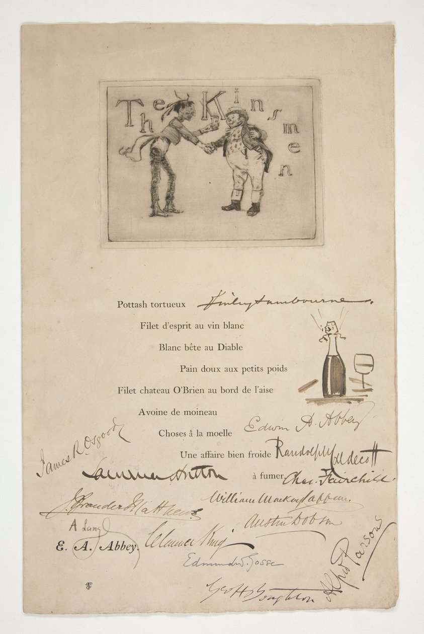 Lept od E.A. Abbey: The Kinsmen - (ilustrace k francouzskému verši) od Edwin Austin Abbey