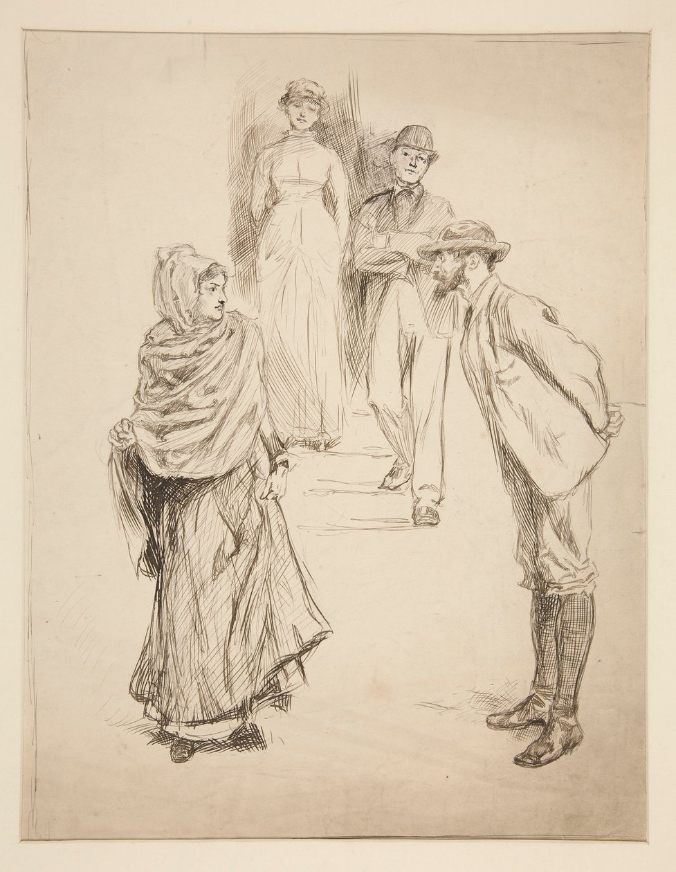 Figurální scéna, studie pro od Edwin Austin Abbey
