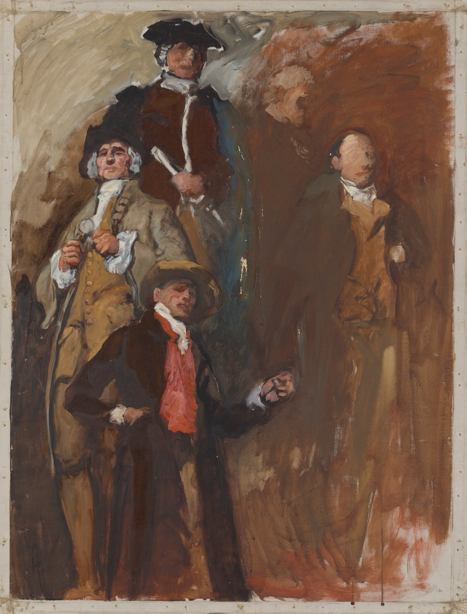 Figure Study, pro The Apotheosis of Pennsylvania, komora Sněmovny reprezentantů, Pennsylvania State Capitol, Harrisburg od Edwin Austin Abbey