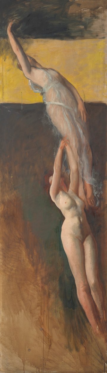 Figure Study, pro The Spirit of Light, Rotunda, Pennsylvania State Capitol, Harrisburg od Edwin Austin Abbey