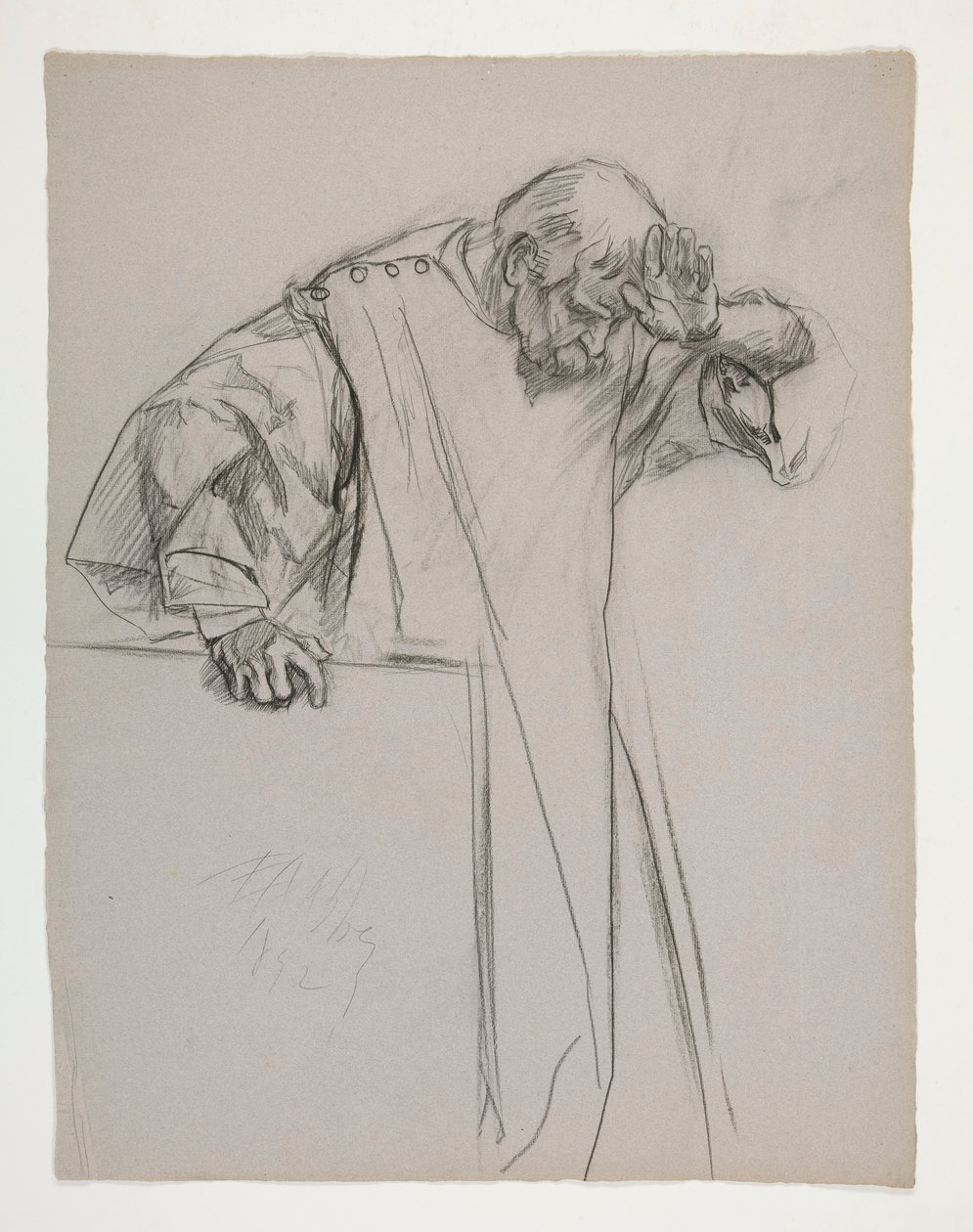 Figurové studie pro krále Artuše od Edwin Austin Abbey