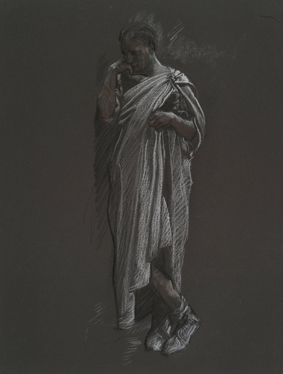 Figurální studie pro od Edwin Austin Abbey