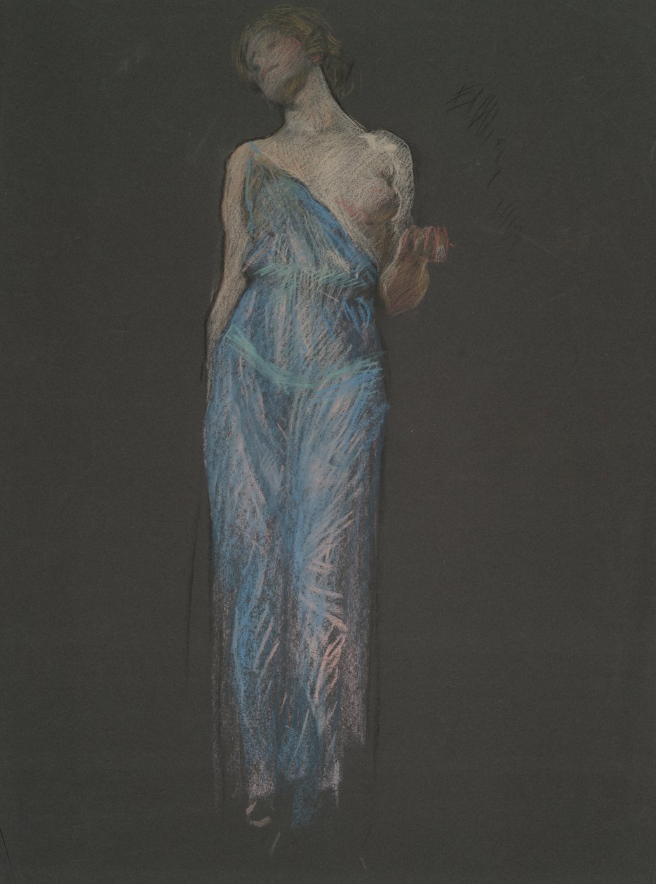 Figurální studie pro od Edwin Austin Abbey