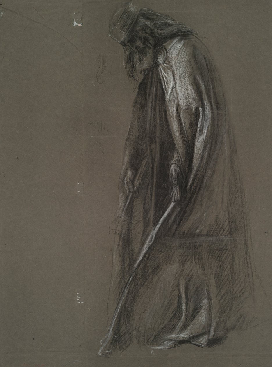Figurální studie pro od Edwin Austin Abbey