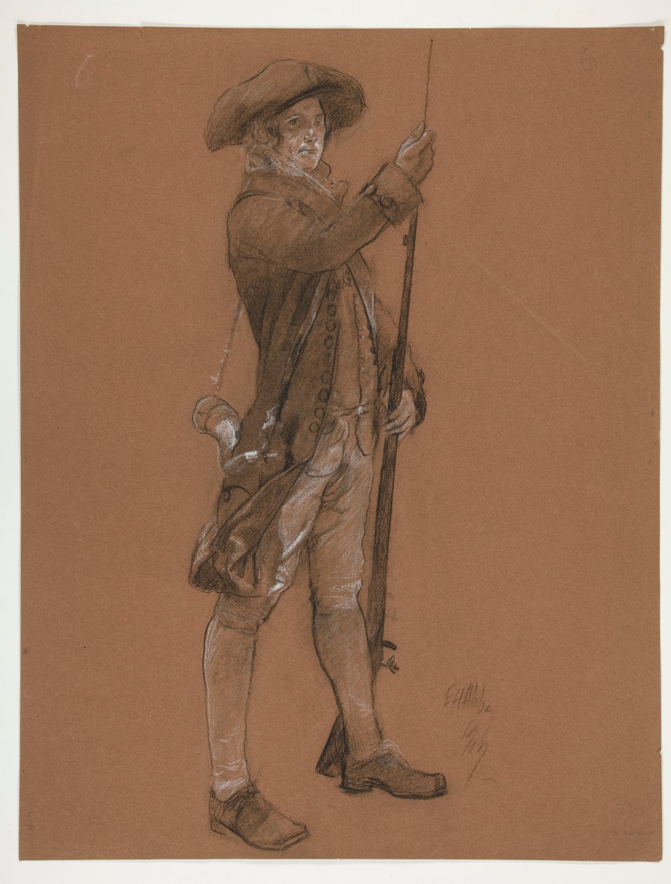 Figurální studie pro od Edwin Austin Abbey