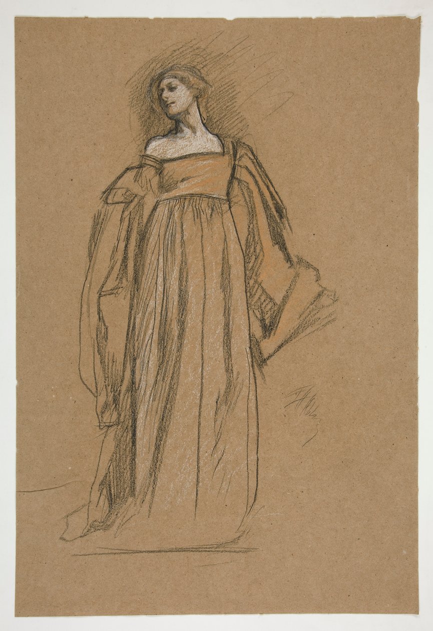 Figurální studie pro od Edwin Austin Abbey