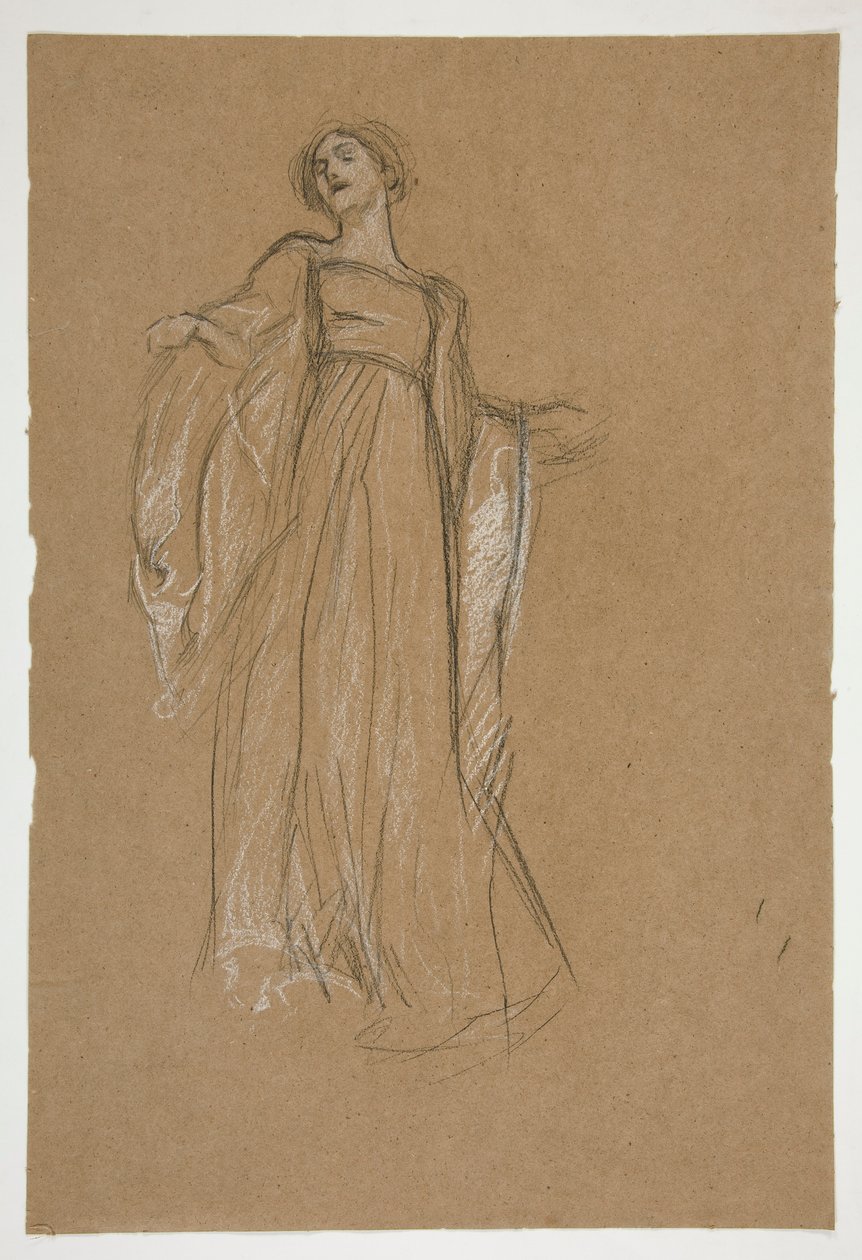 Figurální studie pro od Edwin Austin Abbey