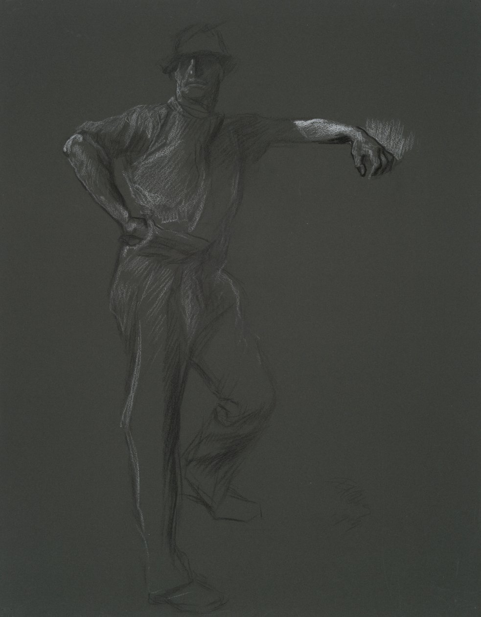 Figurální studie pro od Edwin Austin Abbey