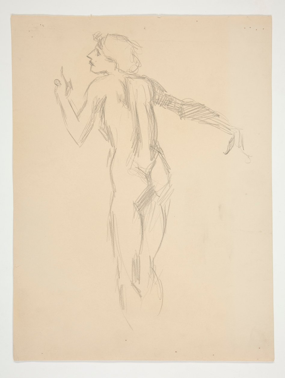 Figurální studie pro od Edwin Austin Abbey