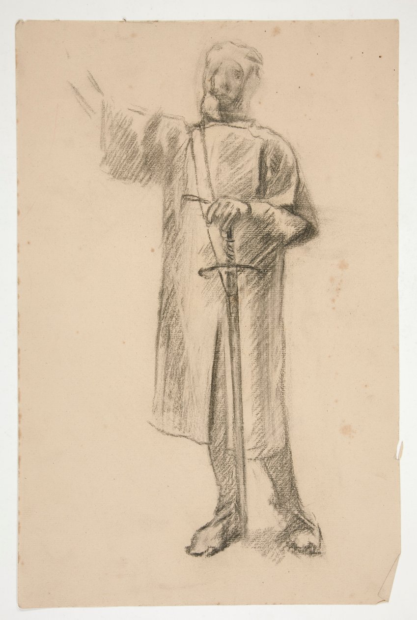 Figurální studie pro od Edwin Austin Abbey