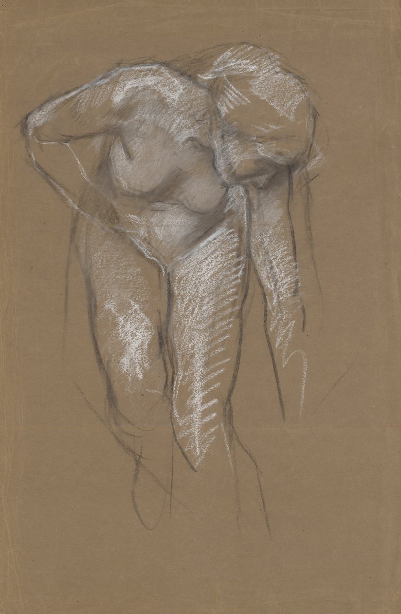 Figurální studie pro od Edwin Austin Abbey