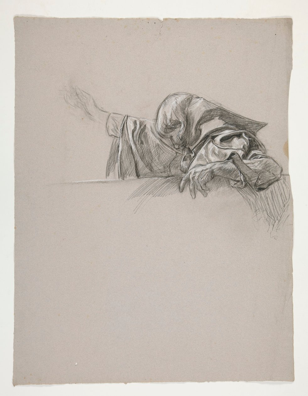 Figurální studie pro krále Artuše od Edwin Austin Abbey
