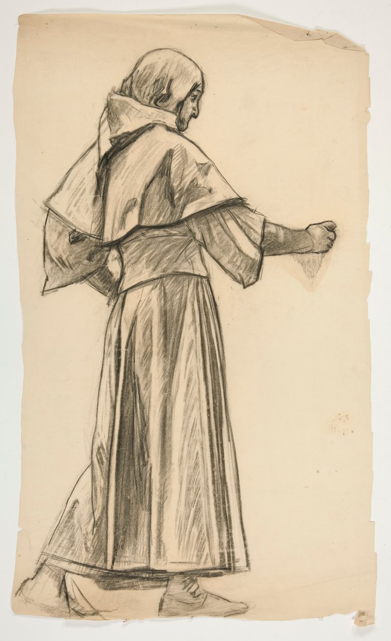 Figurální studie pro krále Artuše od Edwin Austin Abbey