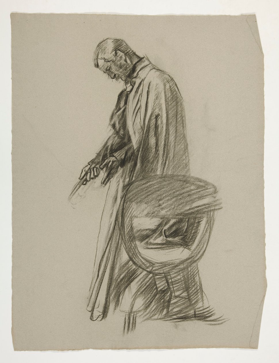 Figurální studie pro krále Artuše od Edwin Austin Abbey