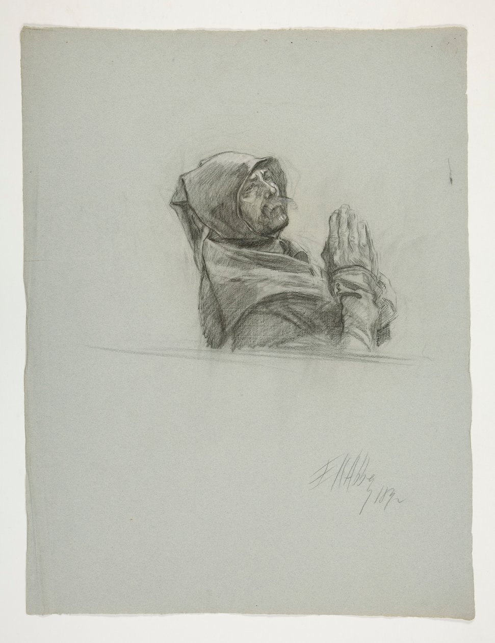 Figurální studie pro krále Artuše od Edwin Austin Abbey