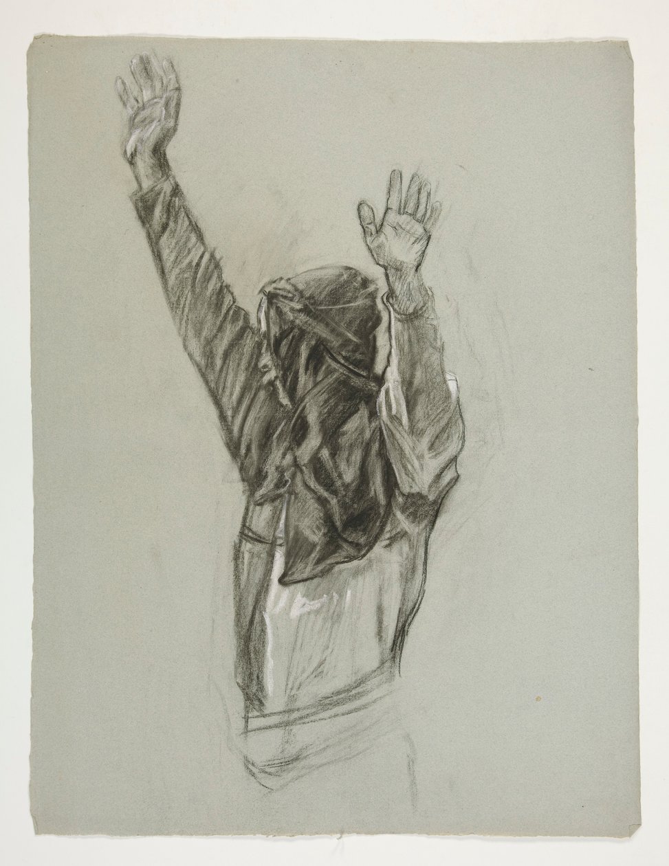 Figurální studie pro krále Artuše od Edwin Austin Abbey