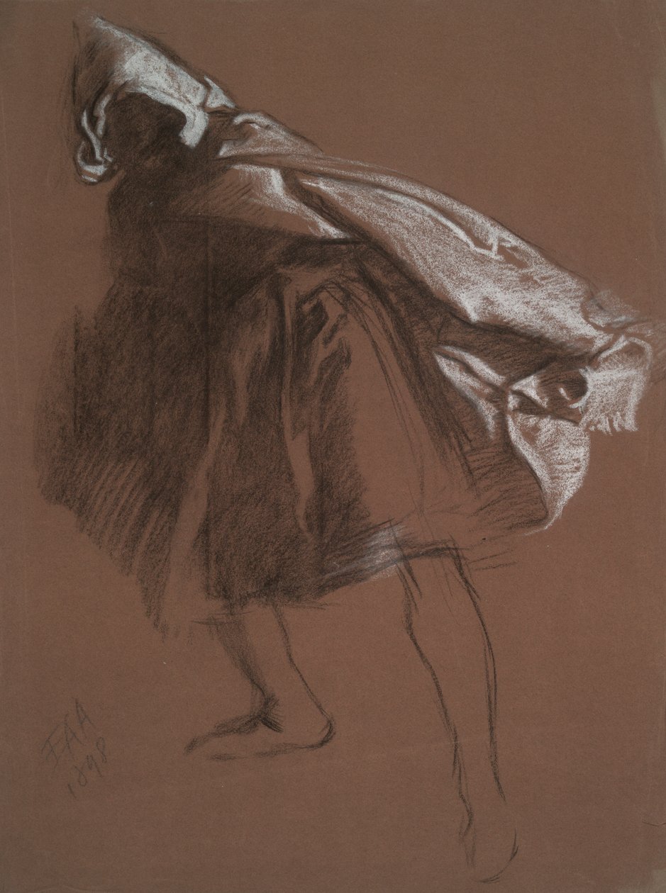 Figurální studie pro Othella od Edwin Austin Abbey