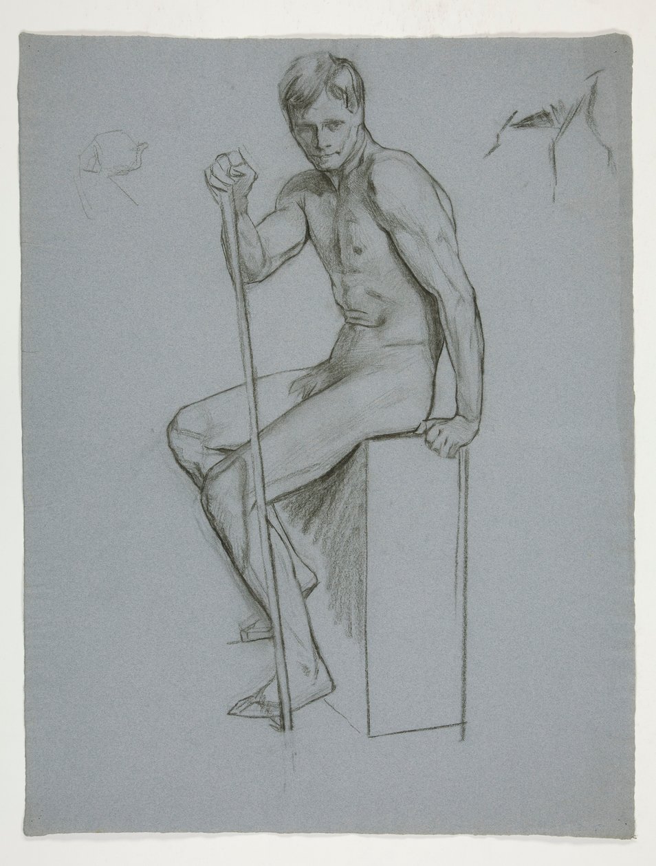 Figurální studie pro The Spirit of Vulcan, Genius of the Workers in Iron and Steel, Capitol Rotunda, Harrisburg, Pennsylvania od Edwin Austin Abbey