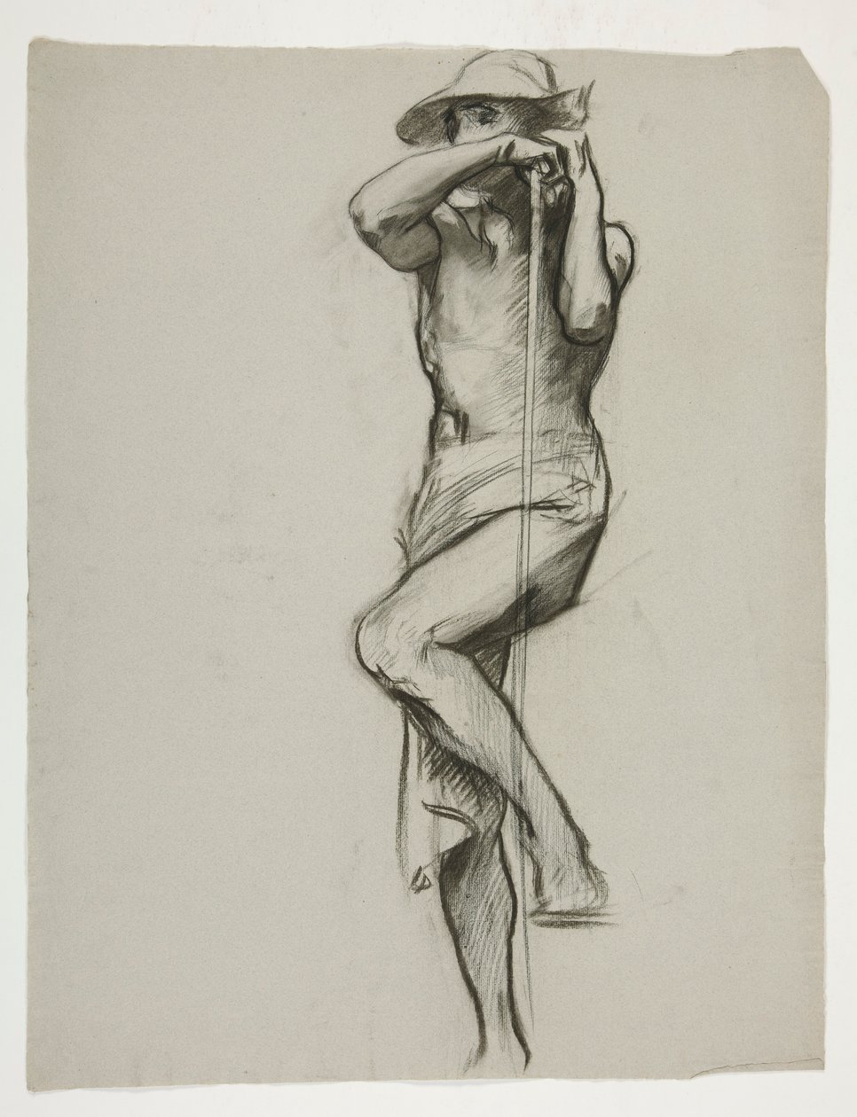 Figurální studie pro The Spirit of Vulcan, Genius of the Workers in Iron and Steel, Capitol Rotunda, Harrisburg, Pennsylvania od Edwin Austin Abbey