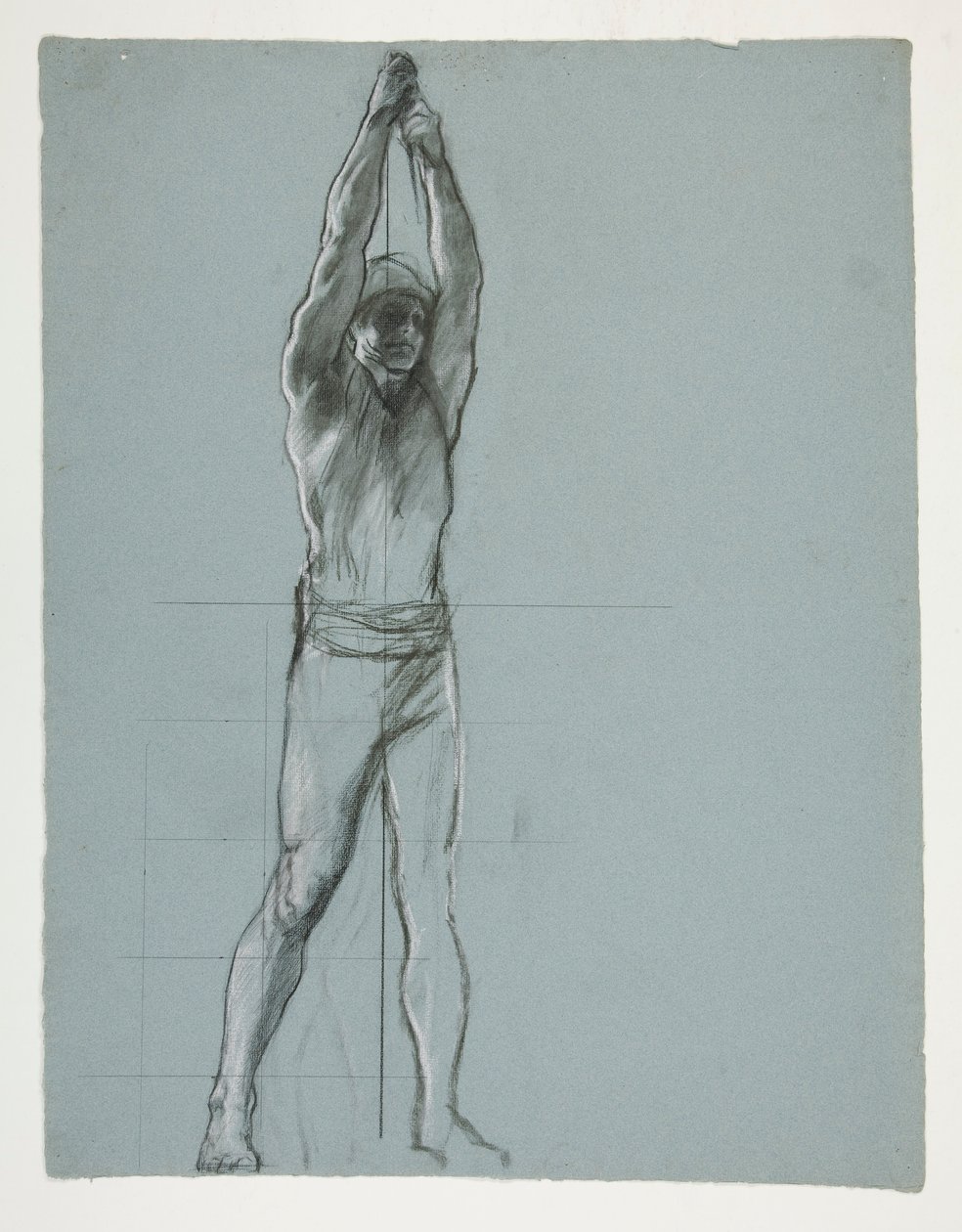 Figurální studie pro The Spirit of Vulcan, Genius of the Workers in Iron and Steel, Capitol Rotunda, Harrisburg, Pennsylvania od Edwin Austin Abbey