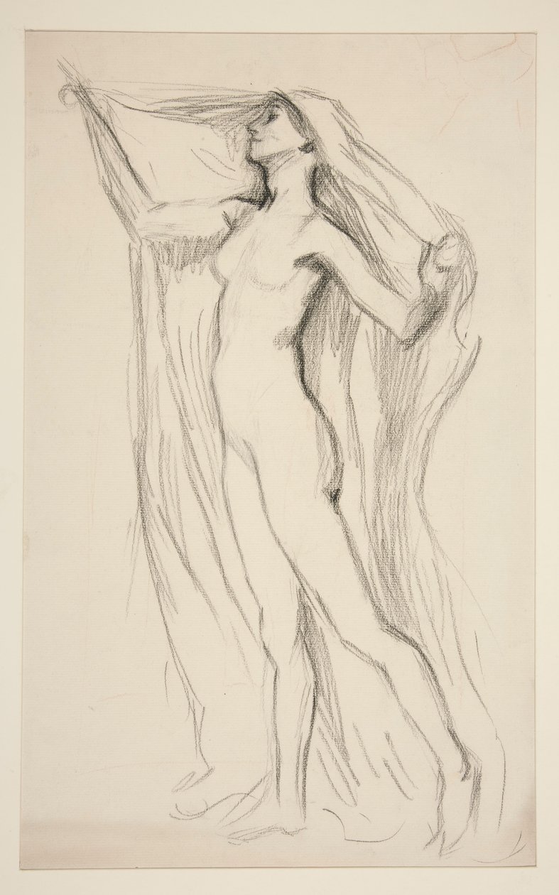 Figurální studie pro nástěnnou malbu v budově State Capitol v Harrisburgu, Pennsylvania, 1902-1911 (dokončil John Singer Sargent) od Edwin Austin Abbey