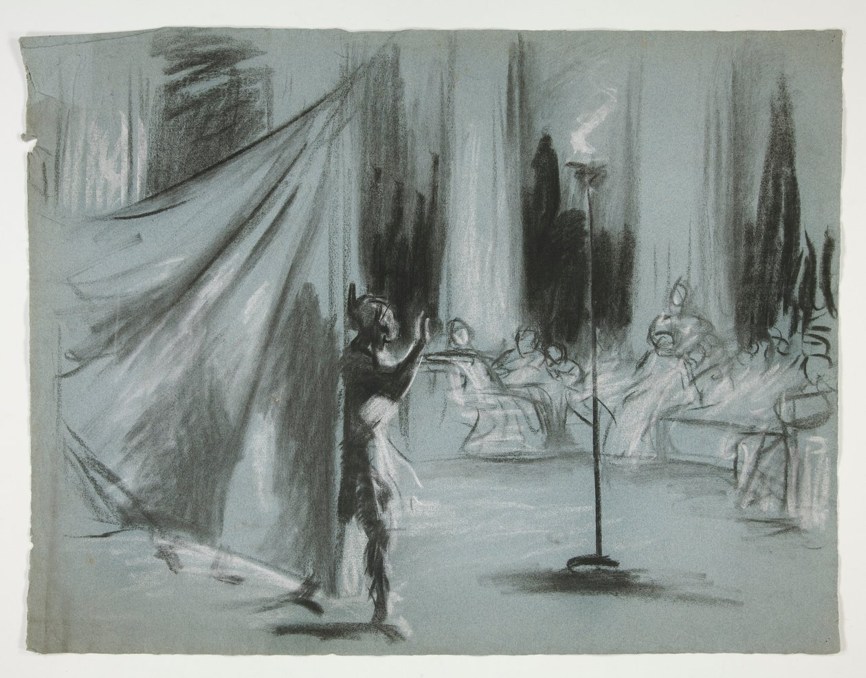 Postavy v sále od Edwin Austin Abbey