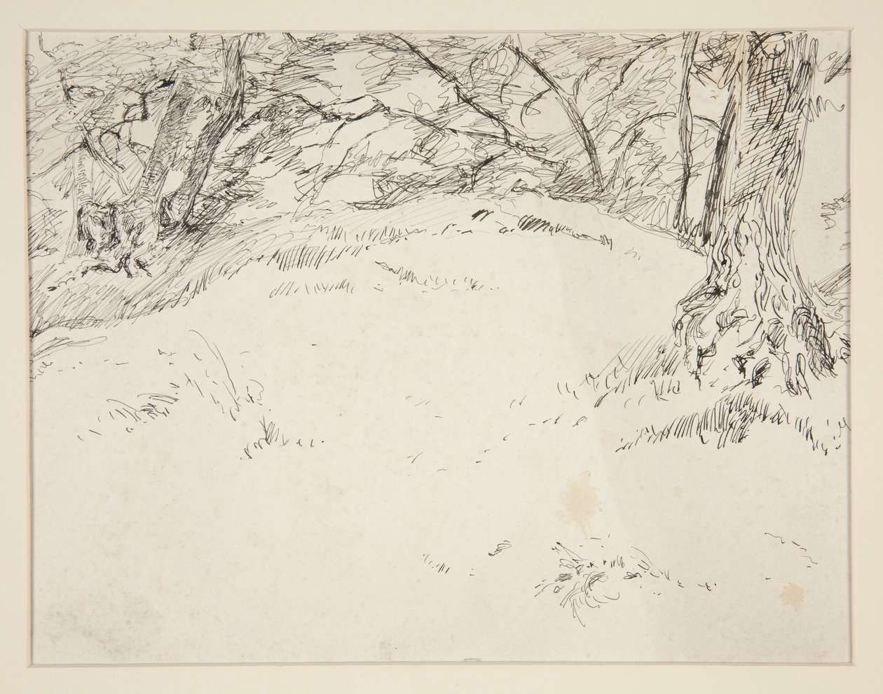Lesní scéna od Edwin Austin Abbey